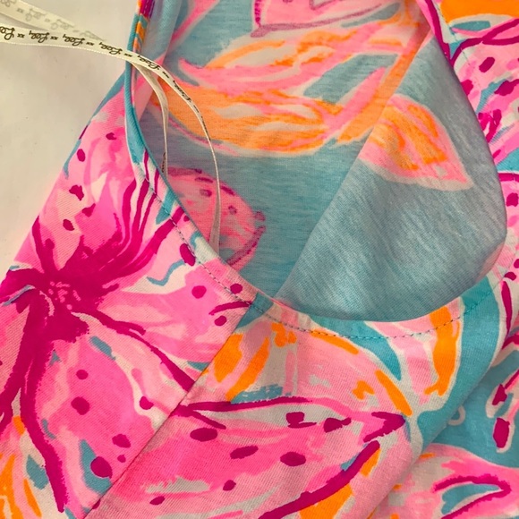 Lilly Pulitzer Margot Dress SZ Small Surf Blue Bonita Blooms - Picture 9 of 16